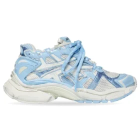 Sapatilhas de corrida «Branco, azul-bebé, malha e nylon» 677402W3RB29744