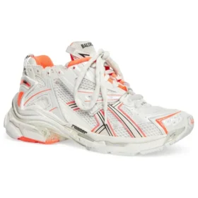 Sapatilhas de corrida «Branco, Laranja Fluo, Malha e Nylon» 677402W3RBM9770