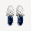 Sapatilhas masculinas «Hamptons» com efeito desgastado em branco/azul escuro/cinzento