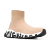 Sapatilhas Speed Graffiti «Malha bege com sola com grafiti branco e preto» 605942W2DB79791