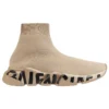 Sapatilhas Speed Graffiti «Malha Bege com Sola Preta com Graffiti» 605942W2DB79710