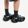 Sapatilhas Track Shirt para homem em preto/azul