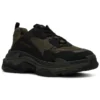 Sapatilhas Triple S «Olive Green Black» 536737W2FW24010