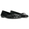 Sapatos anatómicos «Pele de carneiro macia e brilhante preta» 714260WBCW01000
