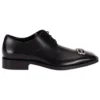 Sapatos de couro Rim Derby «Preto» 712642WA8E11081