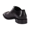Sapatos de couro Rim Derby «Preto» 712642WA8E11081