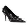 Sapatos de salto alto Cagole 90 mm «Black Arena Lambskin» 714252WAD4E1081
