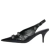 Sapatos de salto alto Cagole com tiras traseiras de 70 mm «Preto» 714251WAD4E1081