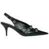 Sapatos de salto alto Cagole com tiras traseiras de 70 mm «Preto» 714251WAD4E1081