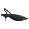 Sapatos de salto alto com tiras traseiras e lâmina quadrada «Black» 691740WAWNC1088