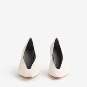 Sapatos de salto alto «Duchesse» para mulher em branco neve