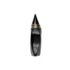 Sapatos de salto alto Square Knife BB 80 mm «Pele de borrego preta brilhante» 694712WBD821080