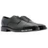 Sapatos Derby com biqueira com logótipo «Preto» 590716WA7201000