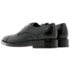 Sapatos Derby com biqueira com logótipo «Preto» 590716WA7201000
