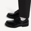Sapatos Derby confortáveis para homem em preto