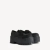 Sapatos Derby de plataforma «Strike» para mulher, em preto Sapatos Derby de plataforma «Strike» para mulher, em preto