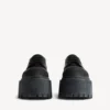 Sapatos Derby de plataforma «Strike» para mulher, em preto Sapatos Derby de plataforma «Strike» para mulher, em preto