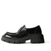 Sapatos Mocassins Tractor «Pele de bezerro lisa preta» 760433WA8E91000