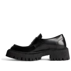 Sapatos Mocassins Tractor «Pele de bezerro lisa preta» 760439WA8E91000