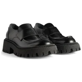 Sapatos Mocassins Tractor «Pele de bezerro lisa preta» 760439WA8E91000