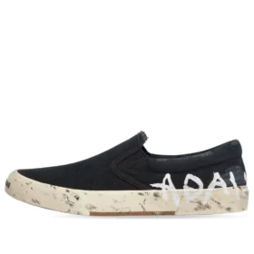 Sapatos Paris de cano baixo e sem atacadores «Washed Black Cotton» 710297W3RR51099