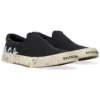 Sapatos Paris de cano baixo e sem atacadores «Washed Black Cotton» 710297W3RR51099