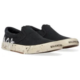Sapatos Paris de cano baixo e sem atacadores «Washed Black Cotton» 710297W3RR51099