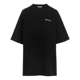 SS21 BB Letter Logo, gola redonda, preta 641655TJV871070