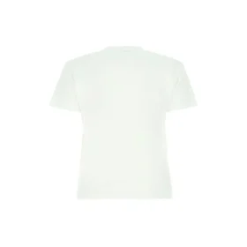 SS21 Camiseta com logótipo, gola redonda e manga curta, Branca 612964TJV879040