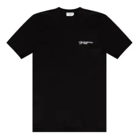 SS21 Camiseta de manga curta com bordado, preta 641655TKV861070