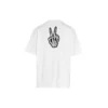 SS21 Drip Peace, corte largo, estampado com sorriso, casual, GS, branco 641675TKVA18639