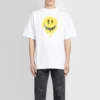 SS21 Drip Peace, corte largo, estampado com sorriso, casual, GS, branco 641675TKVA18639