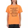 SS21 Letter Printing Gola Redonda Laranja 612965TJVI37513