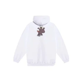 SS21 Padrão Pequeno com Estampado de Desenhos Animados Unissexo Branco 578135TJVE69000