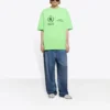 SS21 Retro de manga curta verde fluorescente 612965THV844162