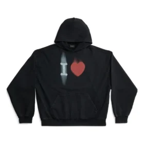SS23 Hoodie I love Balenciaga «Black» 742603TOVH59034