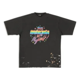 T-shirt 90/10, corte largo «Black» 641675TMVH31055