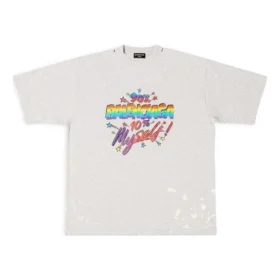 T-shirt 90/10, corte largo, «Cinza Claro» 641675TMVH32569
