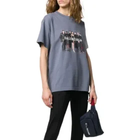 T-shirt Balenciaga autêntica «Grey» 620969TIV471404