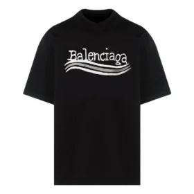 T-shirt Balenciaga desenhada à mão «Black» 641675TNVE71197