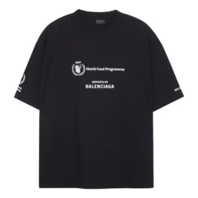 T-shirt Balenciaga x WFP, corte médio «Black» 612966TMVL21070