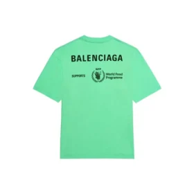 T-shirt Balenciaga x WFP, corte médio «Green» 612966THV844162