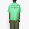 T-shirt Balenciaga x WFP, corte médio «Green» 612966THV844162