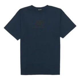 T-shirt BB de malha entrelaçada desbotada de tamanho grande «Navy Black» 583214TFV658060