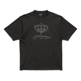 T-shirt BB Motel, corte médio «Preto» 764235TQVK91083