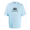 T-shirt BB Regular Fit em malha entrelaçada «Light Blue» 578139TGV755840