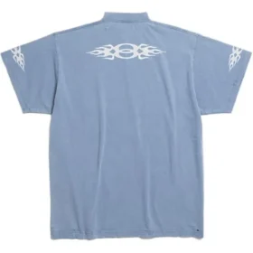 T-shirt Burning Unity Oversized «Azul Claro» 787349TQVW74164