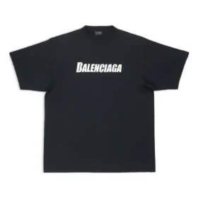 T-shirt Caps, corte largo, “Preto” 651795TNVL11070