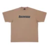 T-shirt Caps, corte largo “Tan” 651795TNVL17761
