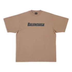 T-shirt Caps, corte largo “Tan” 651795TNVL17761
